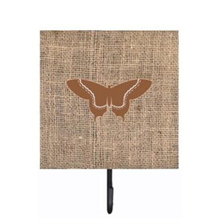 Carolines Treasures Butterfly Burlap and Brown Leash Or Key Holder BB1030-BL-BN-SH4